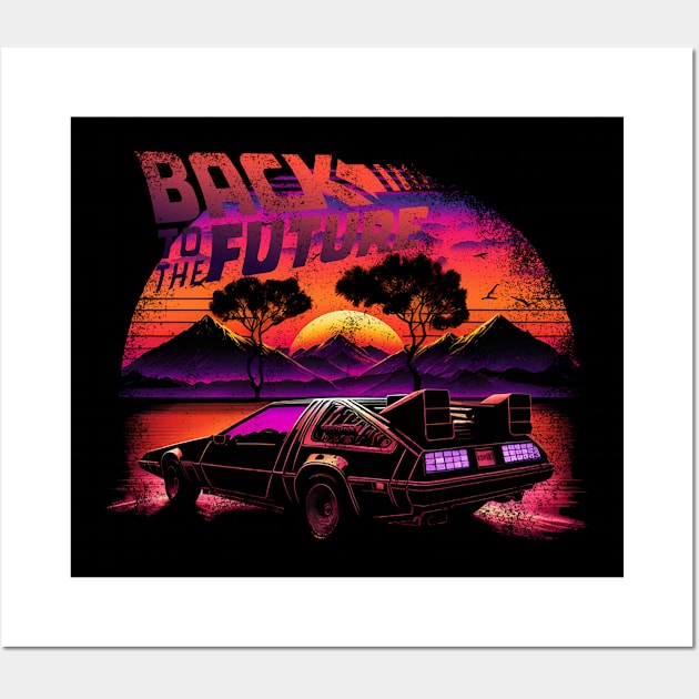 back to the future Wall Art by The Tee Tree